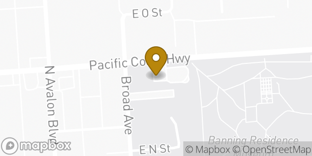 Map showing the location of McDonald's in Los Angeles, CA 90744