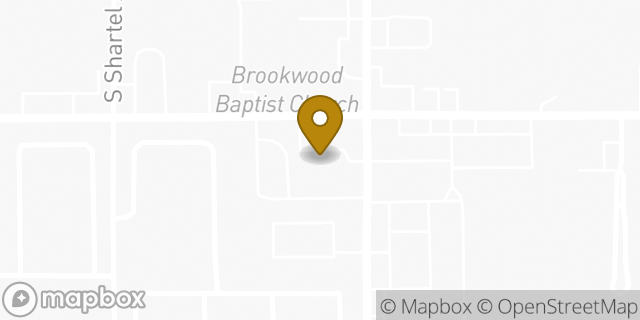 Map showing the location of Amazon Locker - Bandinello in Oklahoma City, OK 73139