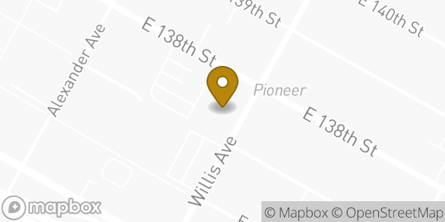 Map showing the location of Amazon Locker - Plaza in Bronx, NY 10454