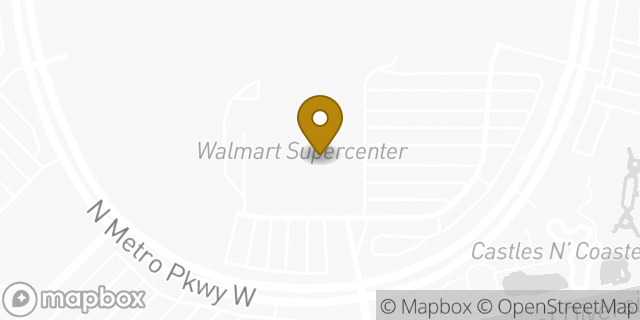 Map showing the location of Walmart in Phoenix, AZ 85051
