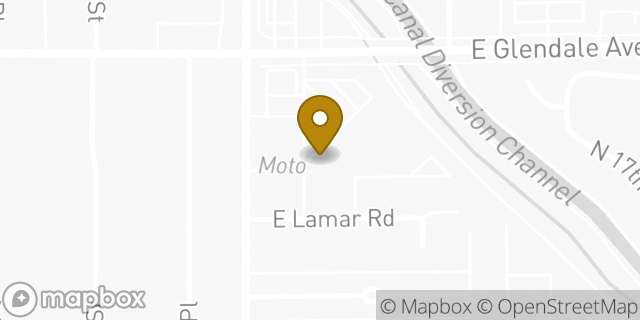 Map showing the location of Subway in Phoenix, AZ 85016