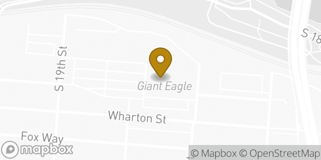 Map showing the location of Giant Eagle in Pittsburgh, PA 15203