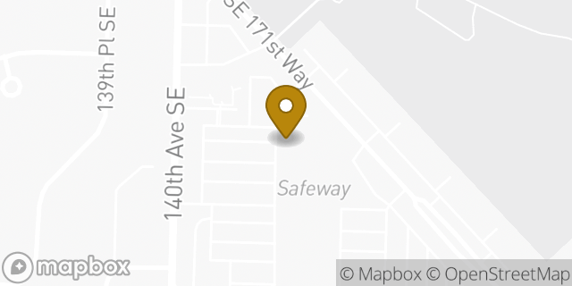 Map showing the location of Starbucks in Renton, WA 98058