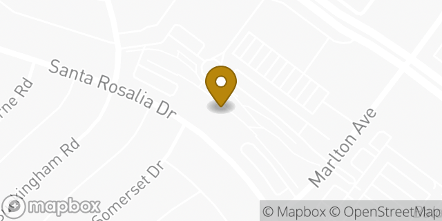 Map showing the location of Kaiser Permanente in Los Angeles, CA 90008