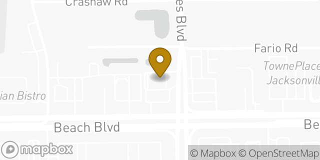 Map showing the location of Amazon Locker - Percy in Jacksonville, FL 32224