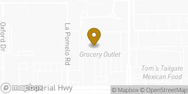 Map showing the location of Amazon Locker - End in La Mirada, CA 90638