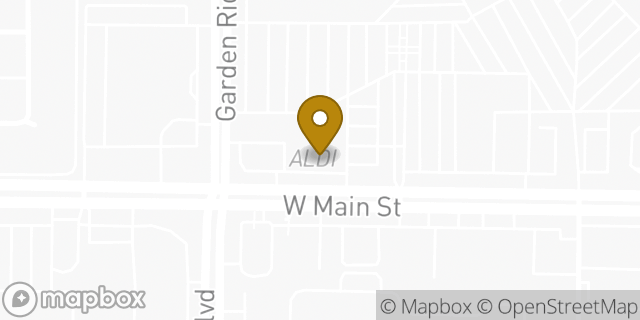 Map showing the location of Aldi in Lewisville, TX 75067