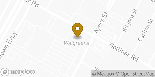 Map showing the location of Walgreens in Corpus Christi, TX 78415