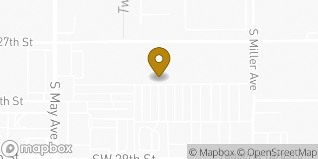 Map showing the location of Amazon Locker - Miguel in Oklahoma City, OK 73119