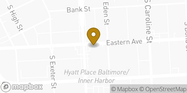 Map showing the location of Enterprise Rent-A-Car in Baltimore, MD 21231