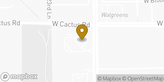 Map showing the location of ATM Carioca Shell in El Mirage, AZ 85335