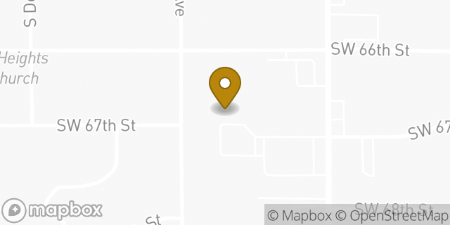 Map showing the location of Scissortail CrossFit in Oklahoma City, OK