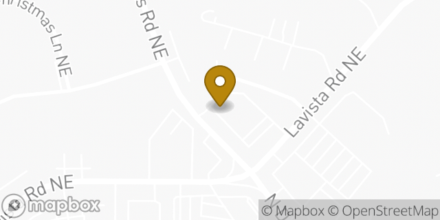 Map showing the location of Starbucks in Atlanta, GA 30329