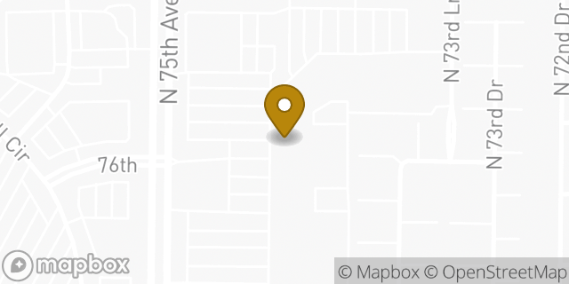Map showing the location of Amazon Locker - New in Phoenix, AZ 85033