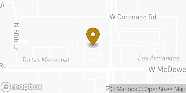 Map showing the location of Walgreens in Phoenix, AZ 85035