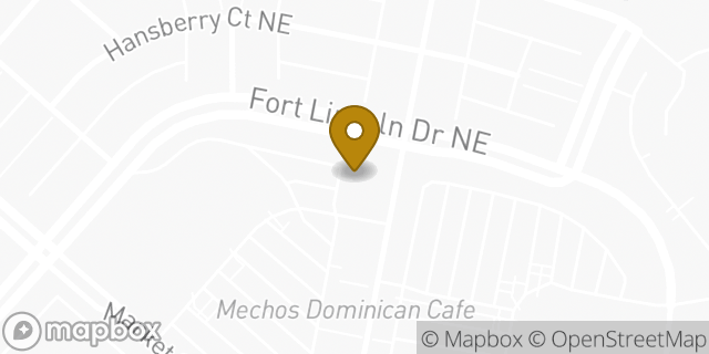 Map showing the location of The UPS Store in Washington, DC 20018