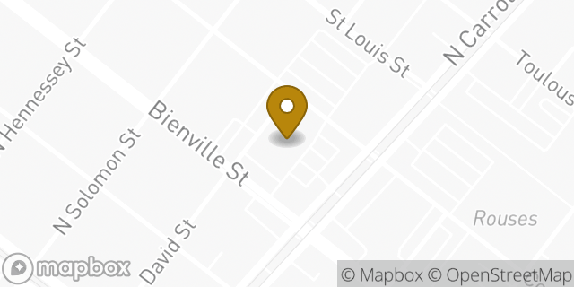 Map showing the location of FedEx ShipSite in New Orleans, LA 70119