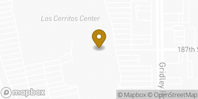 Map showing the location of Starbucks Coffee Company in Cerritos, CA 90703