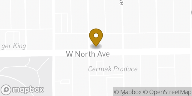 Map showing the location of Amazon Locker - Snark in Chicago, IL 60647