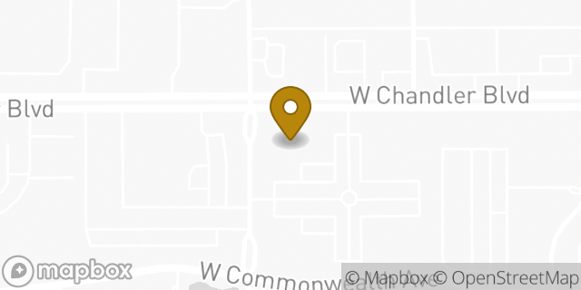 Map showing the location of Banner Cardiovascular Center - Chandler in Chandler, AZ 85224
