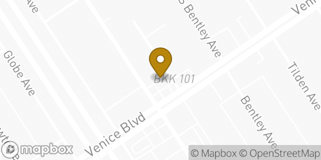 Map showing the location of ATM 7ELEVEN-FCTI in Los Angeles, CA 90034