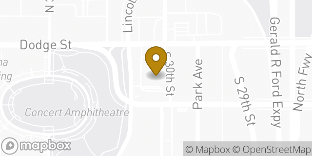 Map showing the location of ATM Walgreens in Omaha, NE 68131