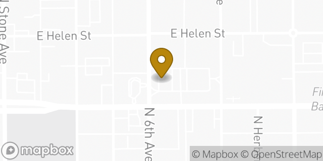 Map showing the location of Starbucks in Tucson, AZ 85705