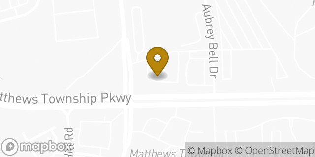Map showing the location of CVS Pharmacy in Matthews, NC 28105