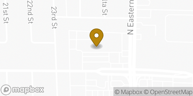 Map showing the location of Subway in Las Vegas, NV 89101