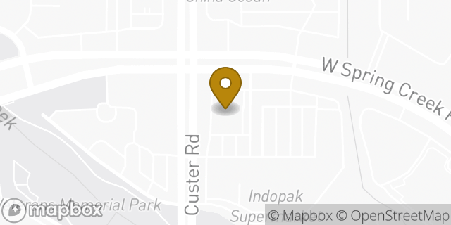 Map showing the location of Walgreens in Plano, TX 75023