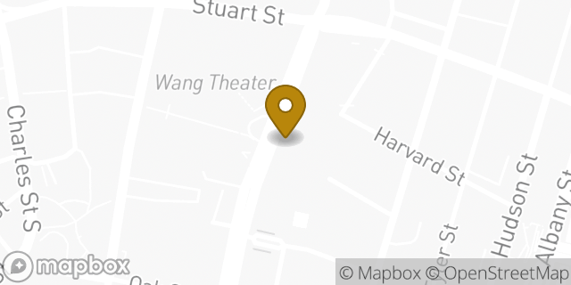 Map showing the location of Dunkin' in Boston, MA 02111