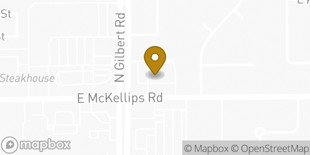 Map showing the location of Chase Bank in Mesa, AZ 85213