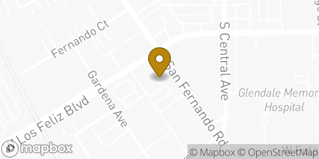 Map showing the location of CVS Pharmacy in Glendale, CA 91204