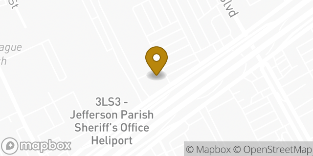 Map showing the location of Texas Roadhouse in Harvey, LA 70058