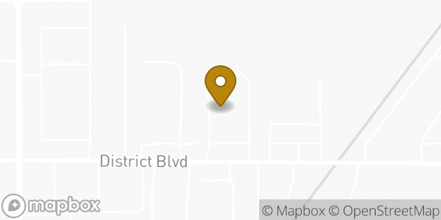 Map showing the location of FedEx Freight in Bakersfield, CA 93313
