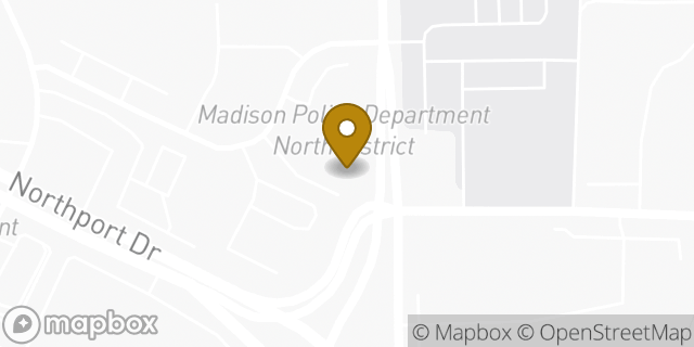 Map showing the location of Northside KinderCare in Madison, WI 53704