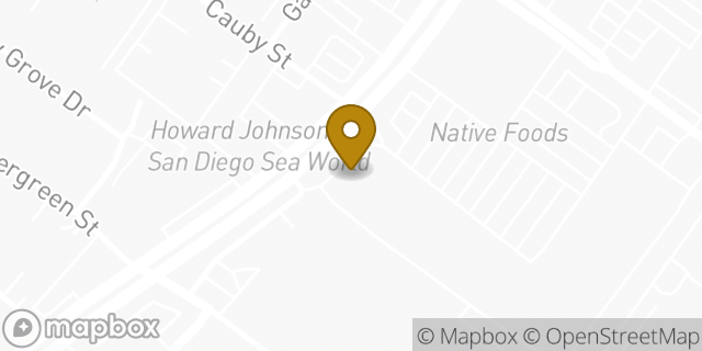 Map showing the location of Amazon Locker - Tip in San Diego, CA 92110