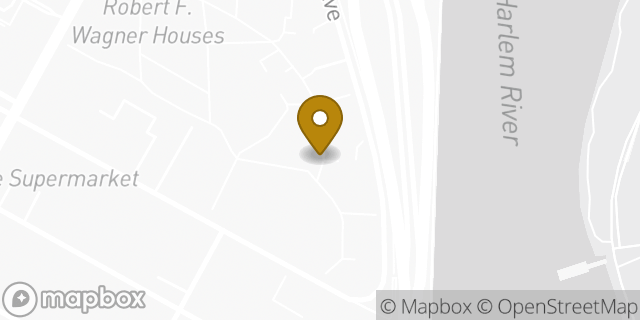 Map showing the location of Amazon Locker - Postoak in New York, NY 10035
