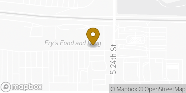 Map showing the location of The UPS Store in Phoenix, AZ 85042