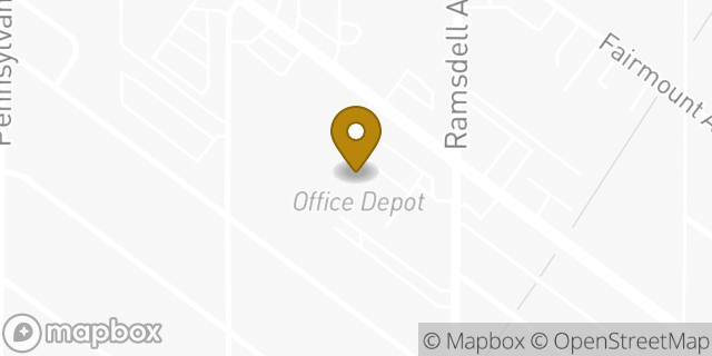 Map showing the location of FedEx ShipSite in La Crescenta, CA 91214
