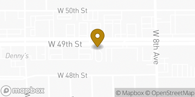 Map showing the location of Bank of America in Hialeah, FL 33012