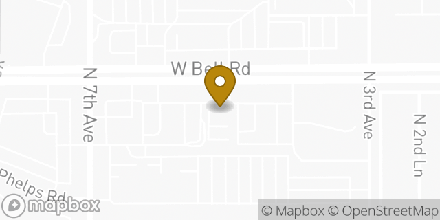 Map showing the location of Enterprise Rent-A-Car in Phoenix, AZ 85023
