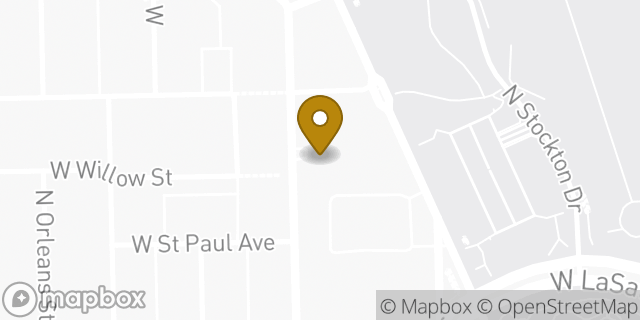 Map showing the location of Equinox Lincoln Park in Chicago, IL 60614