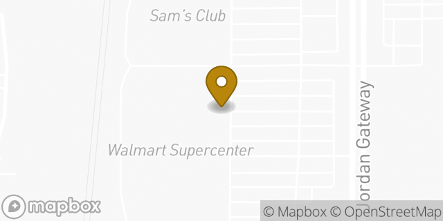 Map showing the location of Subway in South Jordan, UT 84095