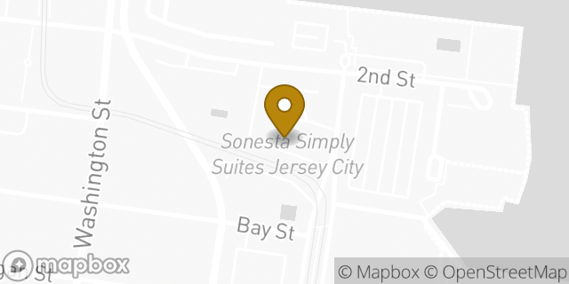 Map showing the location of Enterprise Rent-A-Car in Jersey City, NJ 07302