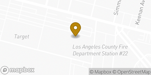 Map showing the location of Amazon Locker - Teide in Commerce, CA 90022