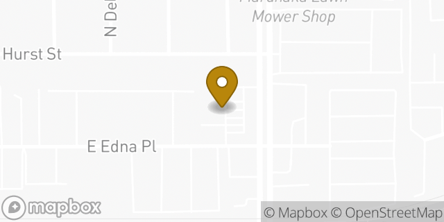 Map showing the location of Amazon Locker - Yaounde in Covina, CA 91724