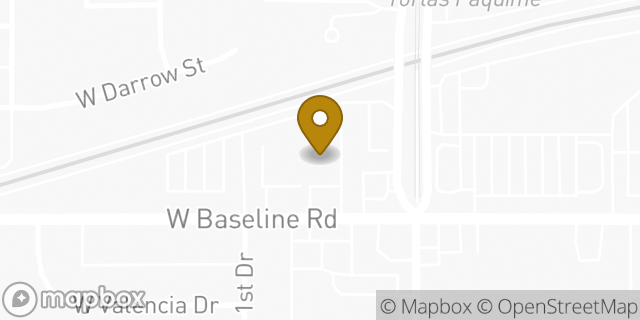 Map showing the location of AutoZone in Phoenix, AZ 85041