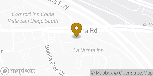 Map showing the location of La Quinta Inn in Chula Vista, CA 91910