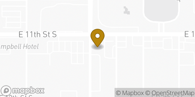 Map showing the location of Papa Johns Pizza in Tulsa, OK 74104